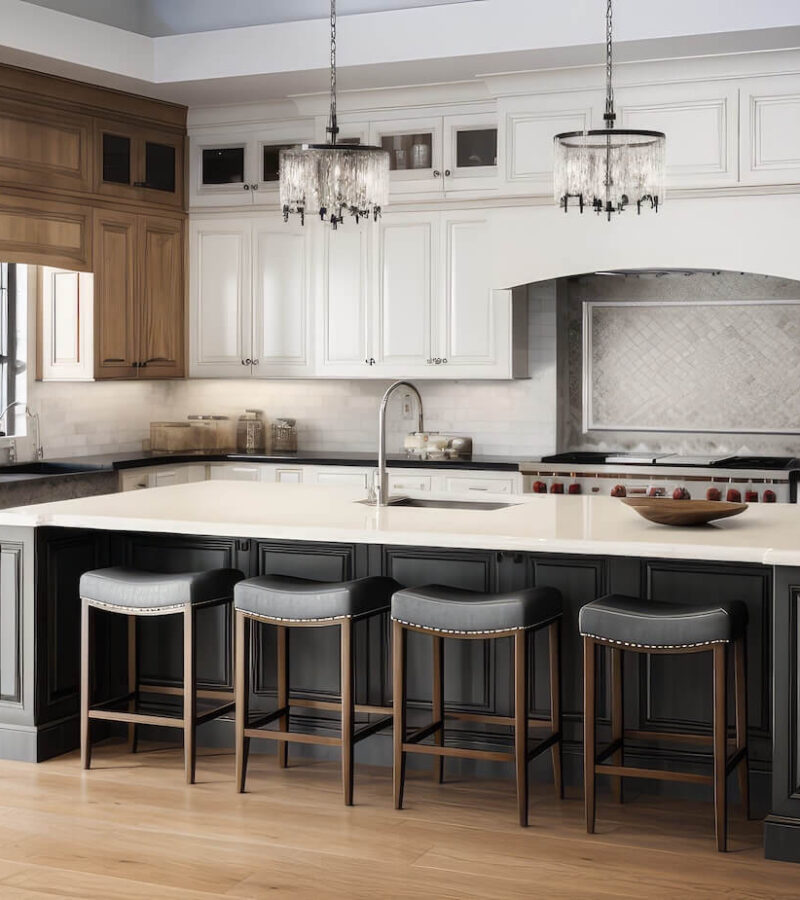 two tone cabinets for remodel